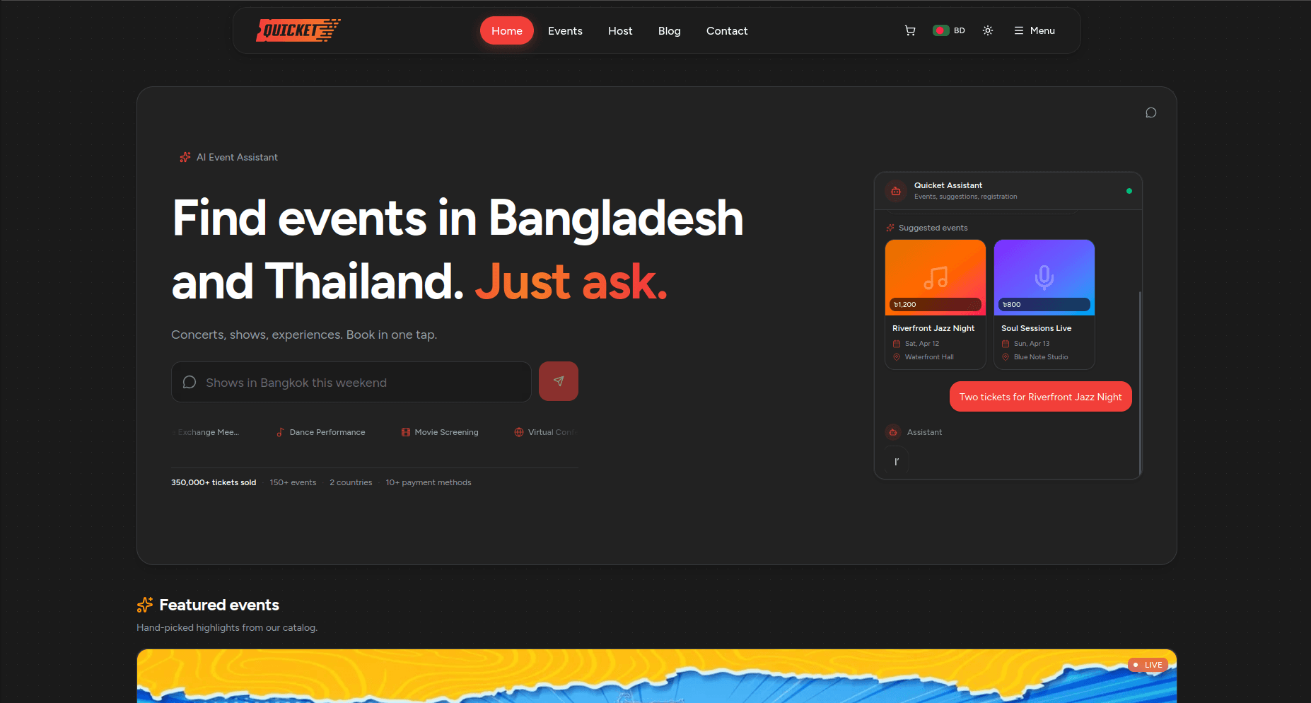 Quicket: Event Ticketing Platform with QR-Based Fulfillment